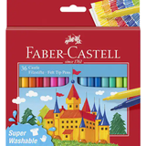 Vattenbaserad Tuschpennor Faber-Castell Fiberpenna Barn sorterade färger