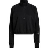 adidas Women Hyperglam Fleece Sweatshirt - Black