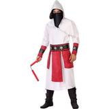 Fighting - Vit Dräkter & Kläder Atosa Ninja Assasssin Man Costume