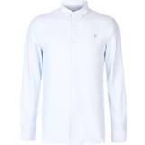 FARAH Flanellskjortor Kläder FARAH Brewer Slim Fit Organic Cotton Oxford Shirt - Sky Blue