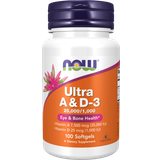 D-vitaminer - Ögon Vitaminer & Mineraler NOW Ultra A & D-3 100 st