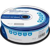 50 GB - Blu-ray Optisk lagring MediaRange BD-R DL 50GB 6x Spindle 25-Pack