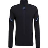adidas Primeknit Running Mid-Layer Men - Black Melange/Bold Blue
