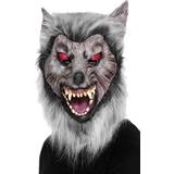 Smiffys Grå Heltäckande masker Smiffys Prowler Wolf Mask