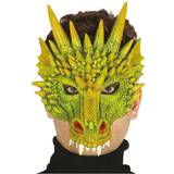 Grön Halvtäckande masker Fiestas Guirca Drake Halvmask