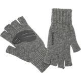 S Fiskehandskar Simms Wool Half Finger Glove Steel S/M
