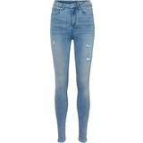8 - Dam Jeans Vero Moda Sophia High Waist Skinny Fit Jeans - Blue/Light Blue Denim