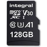 Integral 128 GB Minneskort Integral UltimaPro Premium microSDXC Class 10 UHS-I U3 V30 A1 100/90MB/s 128GB