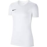 Dam - Långa kjolar T-shirts Nike Dri-FIT Park VII Jersey Women - White/Black