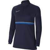 30 - Dam T-shirts & Linnen Nike Dri-FIT Academy Football Drill Top Women - Obsidian/White/Royal Blue