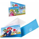 Grattiskort & Inbjudningskort Amscan Cards & Invitations Super Mario 8pcs