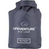 Lifeventure Silk Sleeping Bag Liner, Rectangular, Gray