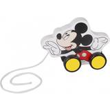 Disney Dragleksaker Disney dragfigur Mickey Mouse 12,3 cm trä vit/svart