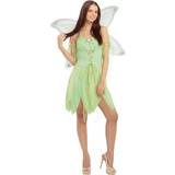 Grön - Änglar Dräkter & Kläder Bristol Novelty Damer Fairy Kostym