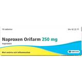 Värk & Feber - Värktabletter Receptfria läkemedel Naproxen Orifarm 250mg 10 st Tablett
