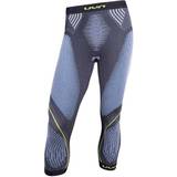 UYN Evolutyon Underwear Pant Men - Anthracite Melange/Blue/Yellow Shiny