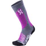 UYN All Mountain Socks Women - Medium Grey Melange/Purple