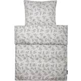 Blommor - Gråa Textilier Smallstuff Bedding Junior Grey Flower Garden 100x140cm