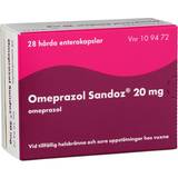 Omeprazole Receptfria läkemedel Omeprazol Sandoz 20mg 28 st Kapsel