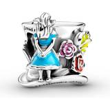 Pandora Disney Alice in Wonderland & The Mad Hatter's Tea Party Charm - Silver/Multicolour