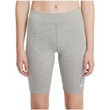 8 - Dam Shorts Nike Sportswear Essential Women's Mid-Rise 10" Biker Shorts - Dark Grey Heather/White