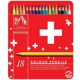 Caran d’Ache Färgpennor Caran d’Ache Swisscolor Color Pencils in Metal Box (Pack of 18)