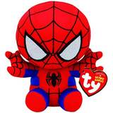 Superhjältar - Tygleksaker TY Beanie Babies Marvel Spiderman 15cm