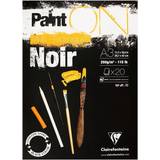 Clairefontaine Hobbymaterial Clairefontaine Paint'ON Konstnärsblock Black Noir A3