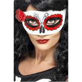 Världen runt Maskerad Ögonmasker Smiffys Mexican Day Of The Dead Eyemask