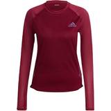 Adidas Bruna - Dam T-shirts adidas Parley Adizero Long Sleeve T-shirt Women - Legacy Burgundy