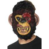 Svart - Zombies Masker Smiffys Zombie Chimp Mask