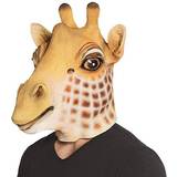Gul - Gummi/Latex Heltäckande masker Smiffys Latex Head Mask Giraffe