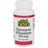 Natural Factors Vitaminer & Kosttillskott Natural Factors Chromium And Vanadium 125 mcg 90 Capsules