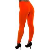 80-tal - Orange Dräkter & Kläder Wicked Costumes 80-tals Leggings Neonorange X-Small/Small