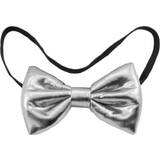 20-tal - Dans Maskeradkläder Folat Bow Tie Metallic Silver