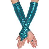 Turkos Maskerad Tillbehör Boland Opera Mermaid Gloves