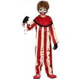 Fiestas Guirca Killer Clown Jumpsuit Kids Carnival Costume