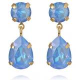 Caroline Svedbom Mini Drop Earrings - Gold/Ocean Blue Delite