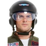 Pilot - Svart Maskeradkläder Smiffys Top Gun Deluxe Hjälm