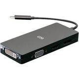 C2G 3.1 Kablar C2G USB C-HDMI/DisplayPort/DVI/VGA M-F Adapter