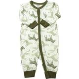Zebra Jumpsuits Joha Nightsuit - White/Army Green w Zebra/Leop (38525-261-3329)