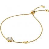 Silver Armband Michael Kors Brilliance Bracelet - Gold/Transparent