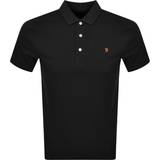 FARAH Blanes Slim Fit Organic Cotton Polo Shirt - Black