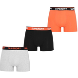 Superdry Classic Boxer Shorts 3-pack - Grey Marl/Black/Havana Orange