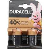 Duracell C (LR14) Batterier & Laddbart Duracell C 2-pack