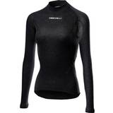 Fleece Underkläder Castelli Flanders 2 Warm Long Sleeve Base Layer Women - Black