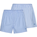 Hugo Boss Herr - Klassiska boxers Kalsonger Hugo Boss Cotton Poplin Pyjama Shorts 2-pack - Light Blue