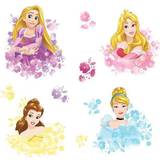 Gula - Prinsessor Inredningsdetaljer RoomMates Disney Princess Floral Peel & Stick Wall Decals