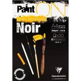 Clairefontaine Hobbymaterial Clairefontaine Paint'ON Konstnärsblock Black Noir A4