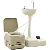 Toalettstolar vidaXL Portable Camping Toilet 10+10L